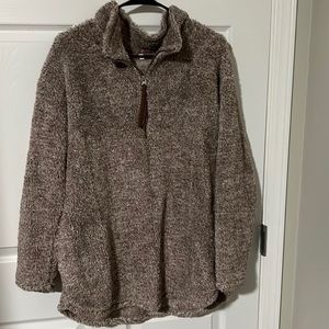 Long sleeve Sherpa quarter zip